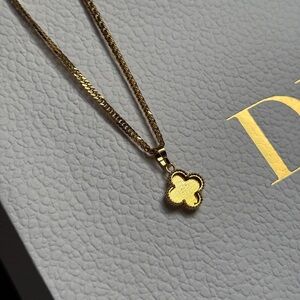 Necklace clover jewelry 18K Japanese Gold plated Waterproof